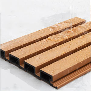 VANJOIN estilo australiano 219x26mm impermeable WPC estriado Exterior decorar Panel de pared - Product Image 4