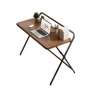 Table de chevet moderne pliable pour bureau d'ordinateur chambre à coucher pour petit appartement établi de bureau simple pour la maison salon debout - Product Image 5
