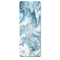 Tapis de yoga en caoutchouc naturel PU avec coque de noix de coco, impression à l'encre, anti-décoloration, antidérapant, résistant à l'usure, absorbant les chocs, silencieux, tapis de fitness