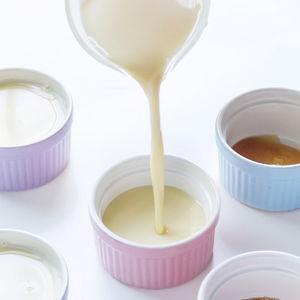 Crème brûlée en céramique Soufflé Plats Gâteau Pudding Dessert Bol Céramique Remekin Bols Pour La Cuisson - Product Image 3