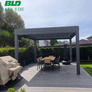 Sistema di Pergola di Design di Alta Gamma con Tetto a Lamelle Orientabili Retrattili, Gazebo da Giardino Esterno in Alluminio - Product Image 5