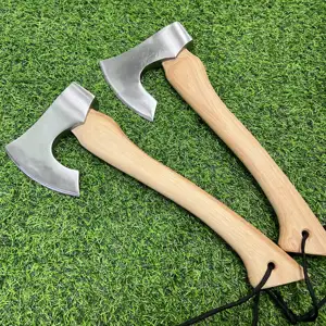 Chinesischer Lieferant Schlussverkauf Wikinger-Kampfbeile mit 1.055 Stahl Holzbeile Überleben vielseitiges Werkzeug Kohlenstoffstahl-Hafte