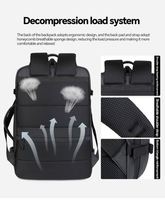 Sac à dos unisexe tendance en tissu Oxford imperméable pour ordinateur portable, idéal pour l'école, le bureau, les voyages, les activités de plein air et le sport – Vente en gros