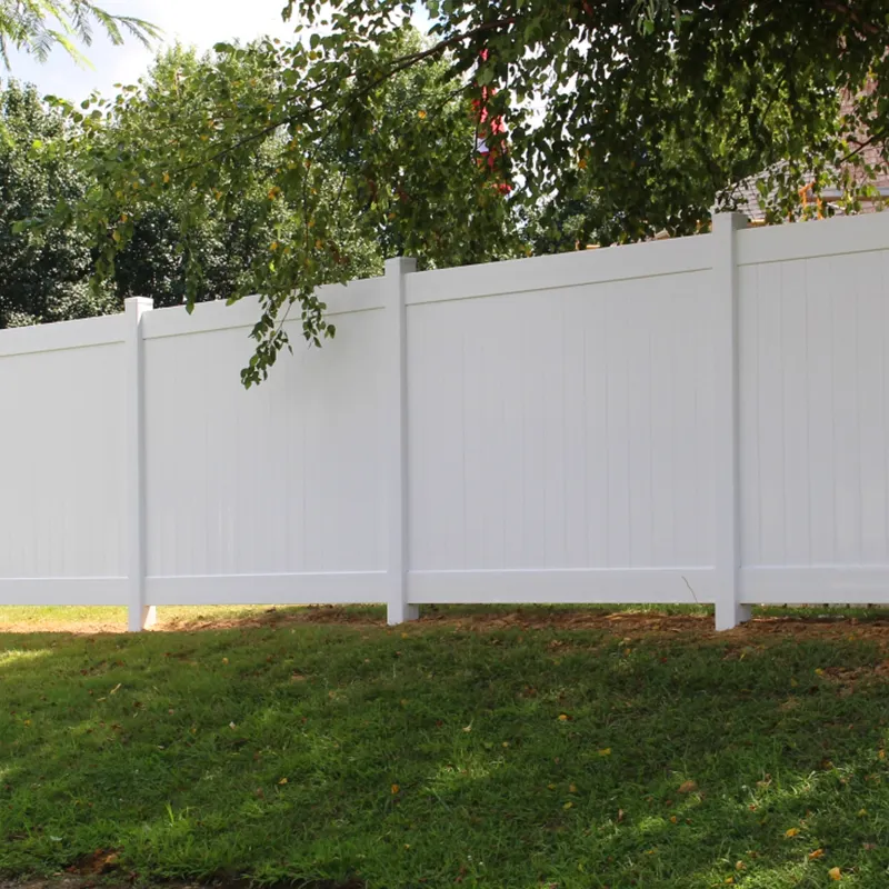 פינטק חומרי גלם באיכות גבוהה pvc גדר פרטיות 8ft לוחות גדר ויניל גדר בתים פוסט גדר למכירה