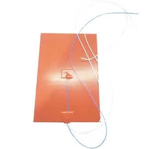 Customized 24v Heating Mat Orange Blanket Heat Element Silicone Rubber Pad