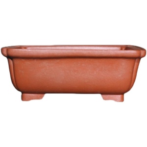 Rectangular Zisha Flowerpot <b>Trough</b> Shaped Handmade Small Pot Mi Tao Xiang Cornered Calamus Original Mineral Clay - Product Image 5