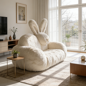 Divano e Chaise Longue a Forma di Coniglio, Arredamento di Design per Soggiorno, Divano Morbido e Confortevole per Casa e Spazi Commerciali - Product Image 2