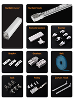 Supports de fixation latéraux pour rail de rideau électrique, pinces murales, accessoires d'installation en gros pour maison intelligente, hôtel, bureau