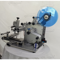 Machine d'étiquetage multifonctionnelle semi-automatique pour flacons de parfum, crème pour le visage, étiquettes ovales, plates, carrées, rondes