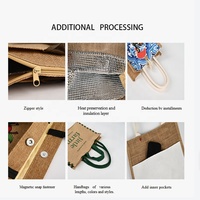 Sac de courses en jute écologique, personnalisé avec logo, élégant et naturel, sac de courses en toile de jute, sac de courses en jute