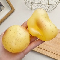 6cm Vormbaar Kokosolie Aardappel Squishy Speelgoed Langzaam Terugverende Decompressie Realistisch Voedsel Speelgoed Fruit Stress Verlichting Knijpbal