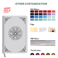 Vente en gros de Bibles portugaises KJV personnalisées avec logo, en tissu blanc, impression couleur multilingue