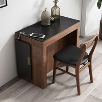 Table à manger extensible avec armoires de rangement