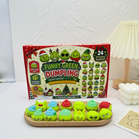 Calendrier de l'Avent 2026 : Boîte Mystère de Noël TPR à Montée Lente, Mignons Jouets Squishy Aléatoires à Presser, Calendrier de l'Avent Bao Bun, Jouets Fidget à Presser