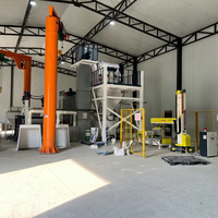 Mélangeur à pales automatique polyvalent à double arbre, capacité 1-30 t/h, pour le mélange de poudre de mortier sec, mélange de précision pour applications spécialisées