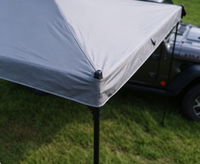 Auvent de toit de voiture Haval 4x4 tout-terrain pour camping en plein air, étanche, extensible de 90 à 360 degrés, avec LED intégrées, rétractable