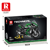 Seri Sepeda Motor Super Keren 1/5 H2 SX SE Teknologi Blok Bangunan Rakitan Mainan DIY 2088 Pcs untuk Anak Laki-laki Usia 5+ Koleksi