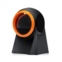 Lecteur de codes-barres Ayan 1D 2D USB filaire mains libres 2D de bureau certifié CE FCC ROHS 60fps en stock garantie 1 an Orange/Noir ABS+PC
