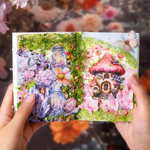 20 feuilles par paquet d'autocollants décoratifs Crystal Story Series Crystal-themed Aquascaping Base Stickers - Product Image 1