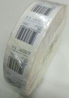 Impresora adhesiva de papel térmico de plástico A6 de supermercado directo 100x150 Waybill Adhesivo en blanco Código de barras Envío de comestibles Promocional