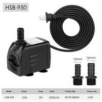 Hsbao pompe usine Aquarium réservoir de poissons pompe à eau multi-fonction pompe Submersible maison étang caractéristique de l'eau fontaine pompes ODM OEM