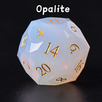 Magnifique ensemble de dés DND en verre multicolores faits à la main et écologiques, 7 pièces, dés polyédriques avec chiffres dorés, Dungeons & Dragons