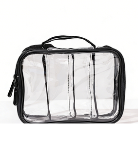 Bolsa de Aseo Transparente Aprobada por la TSA, Bolsa de Maquillaje de PVC, Organizador de Cosméticos para Mujeres y Hombres - Product Image 1