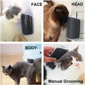 Rascador de esquina de pared de hierba gatera suave, peine de aseo automático, cepillo de aseo para mascotas para el cuidado diario de gatos - Product Image 6