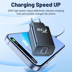 หัวชาร์จเร็ว 25W PD+PPS สีสันสดใส พร้อมปลั๊กแบบ US/EU/UK สำหรับการชาร์จเร็วสุดๆ - Product Image 3