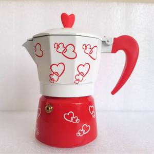 Moka Italiana Acero Cafetière italienne Moka Pot 12 tasses or blanc modifié 6 tasses 450ml <span class=keywords><strong>Cafetiere</strong></span> Moka Pot Cafetière - Product Image 5