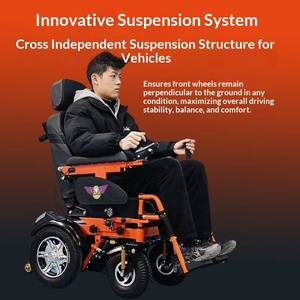 Silla <span class=keywords><strong>de</strong></span> <span class=keywords><strong>Ruedas</strong></span> Eléctrica Inteligente con Joystick para Personas Mayores y con Discapacidad, Certificada por la CE, Motor sin Escobillas <span class=keywords><strong>de</strong></span> 24V 350W, Velocidad <span class=keywords><strong>de</strong></span> 0-10 km/h, Alimentación por Batería - Product Image 3