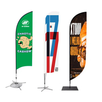 Drapeau plume personnalisé pour salon professionnel, bannière extérieure pour événement de plage, marketing
