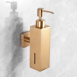 <span class=keywords><strong>Distributeur</strong></span> de <span class=keywords><strong>savon</strong></span> <span class=keywords><strong>mural</strong></span> moderne et minimaliste en acier inoxydable <span class=keywords><strong>pour</strong></span> salle de bain, <span class=keywords><strong>douche</strong></span> et toilettes, à commande manuelle - Product Image 2