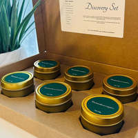 Custom Rigid Paper Candle Jar Packaging Box with Insert Base and Lid Luxury 2 Piece Empty Scented Candle Box