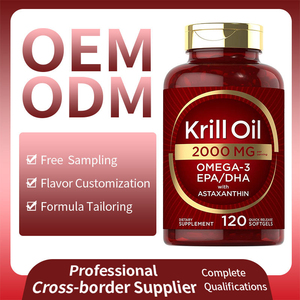 Aceite de Krill al por Mayor, Cápsulas Blandas de 2000 mg, Omega 3, EPA, DHA, Astaxantina, Suplementos, Cápsulas Blandas de Aceite de Krill Rojo - Product Image 3