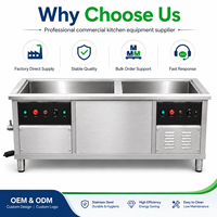 Lave-vaisselle à ultrasons commercial en acier inoxydable, équipement de cuisine pour restaurant, hôtel, cantine, nettoyage de la vaisselle