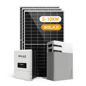 सस्ते कीमत सौर ऊर्जा भंडारण हाइब्रिड घर प्रणाली 5KW 8KW एकल चरण 230V घरेलू सौर पैनल प्रणाली