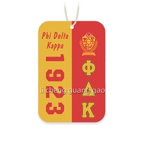 Désodorisant de voiture et sachet parfumé pour armoire, design personnalisé avec lettres grecques de sororité, vente en gros