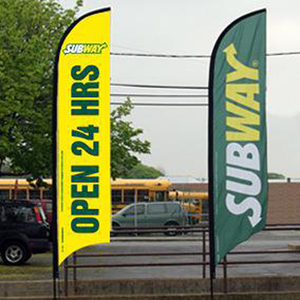 Tùy chỉnh bay biểu ngữ truyền nhiệt in ấn Giọt Nước Mắt lông cờ bãi biển cờ lông cờ - Product Image 2