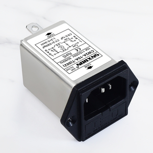 Фильтр безопасности SNXRON IEC CW2A-10A-<span class=keywords><strong>T</strong></span>, одинарный, для сетевого кабеля, 1-10А, 115/250В переменного тока, никелированный корпус - Product Image 6