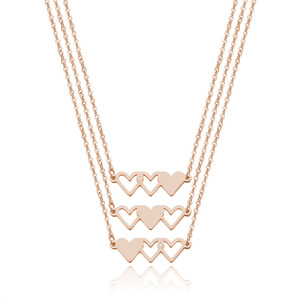 Offre Spéciale soeurs affinité collier Non ternir collier en acier inoxydable significatif trois soeurs coeur collier cadeaux pour les femmes - Product Image 2
