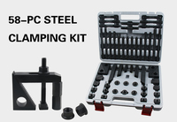 Kit de serrage 58 pièces Accessoires pour fraiseuse Kits de serrage en acier