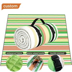 <span class=keywords><strong>Manta</strong></span> de <span class=keywords><strong>Picnic</strong></span> Extra Grande Portátil para Exteriores, 80x80 Pulgadas, <span class=keywords><strong>Impermeable</strong></span>, Plegable, para Playa, Camping, Resistente al Agua - Product Image 1