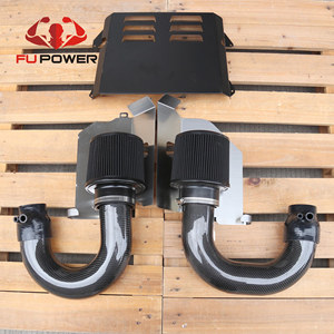 Kit d'admission d'air froid et pare-chaleur Fupower en fibre de carbone sèche pour <span class=keywords><strong>Mercedes</strong></span> Benz C63 <span class=keywords><strong>AMG</strong></span> (W205) C63s GLC63 3 pouces - Product Image 2