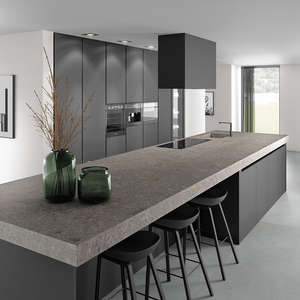 Armoire de cuisine moderne couleur chêne <span class=keywords><strong>blanc</strong></span> panneau mat <span class=keywords><strong>porte</strong></span> en verre livraison rapide incontournable pour appartement centre commercial comprend un évier - Product Image 1