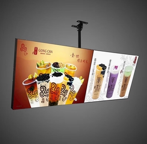 Tablero de menú de restaurante con marco de presión delgado de publicidad personalizada, caja de luz Led, tablero de menú con retroiluminación Led, restaurante, Cafetería, Tiendas - Product Image 1