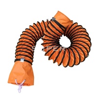 Tuyau de ventilation flexible ignifuge et résistant à l'usure en PVC de 6 pouces Conduit de ventilation flexible en spirale en PVC à décharge de gaz d'échappement
