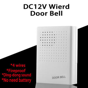 Système de contrôle d'accès de sécurité pour la maison <span class=keywords><strong>et</strong></span> le bureau, <span class=keywords><strong>sonnette</strong></span> de porte <span class=keywords><strong>filaire</strong></span>, <span class=keywords><strong>carillon</strong></span> DC 12V, <span class=keywords><strong>sonnette</strong></span> de porte <span class=keywords><strong>filaire</strong></span> vocale, <span class=keywords><strong>sonnette</strong></span> de bienvenue - Product Image 6