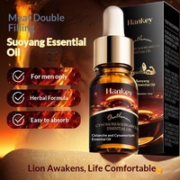 Huile de massage hydratante intime pour hommes 10ml, enrichie en extrait de Cistanche, formule SPA sans rinçage pour soins personnels