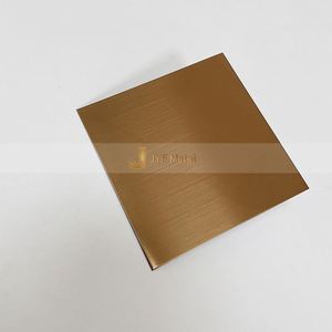 Placa de Acero Inoxidable EX195 Walls, Acabado Bronce Antiguo y Oro Champagne 304, Estándar JIS, Soldadura, Corte, Espesor Personalizado - Product Image 1